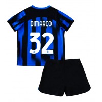 Maglie da calcio Inter Milan Federico Dimarco #32 Prima Maglia Bambino 2023-24 Manica Corta (+ Pantaloni corti)